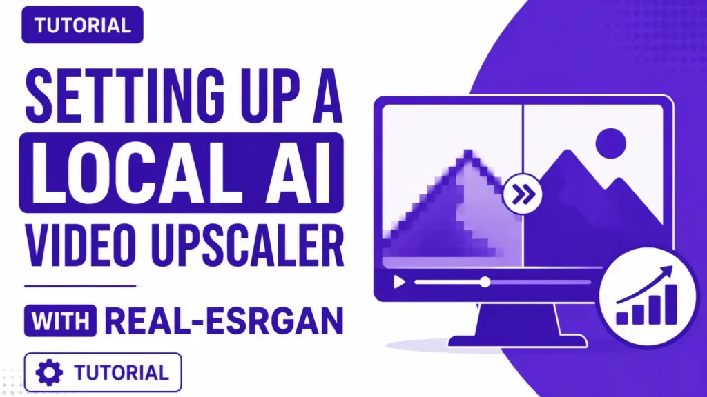 Setting up a local AI video upscaler with Real ESRGAN