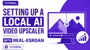 Setting up a local AI video upscaler with Real ESRGAN